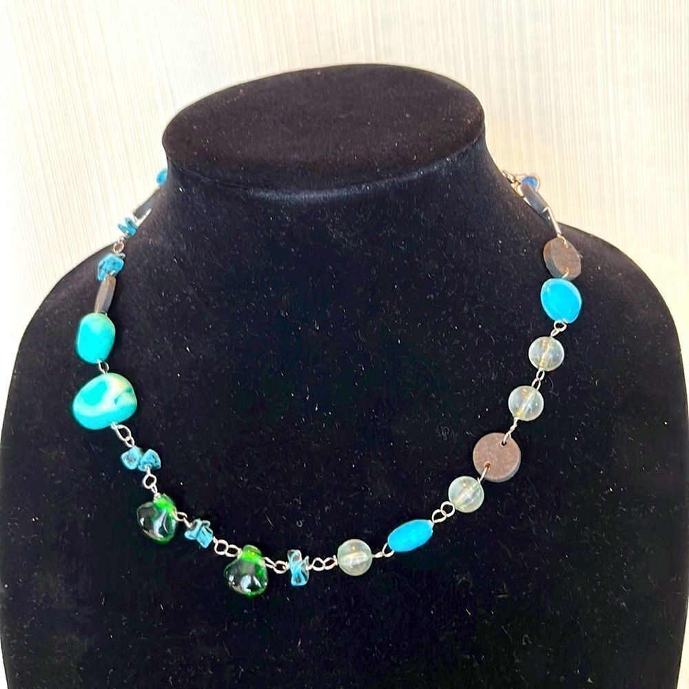 Planet Hollywood Rustic Choker Necklace Tourist Turquoise Orlando Tourist Piece